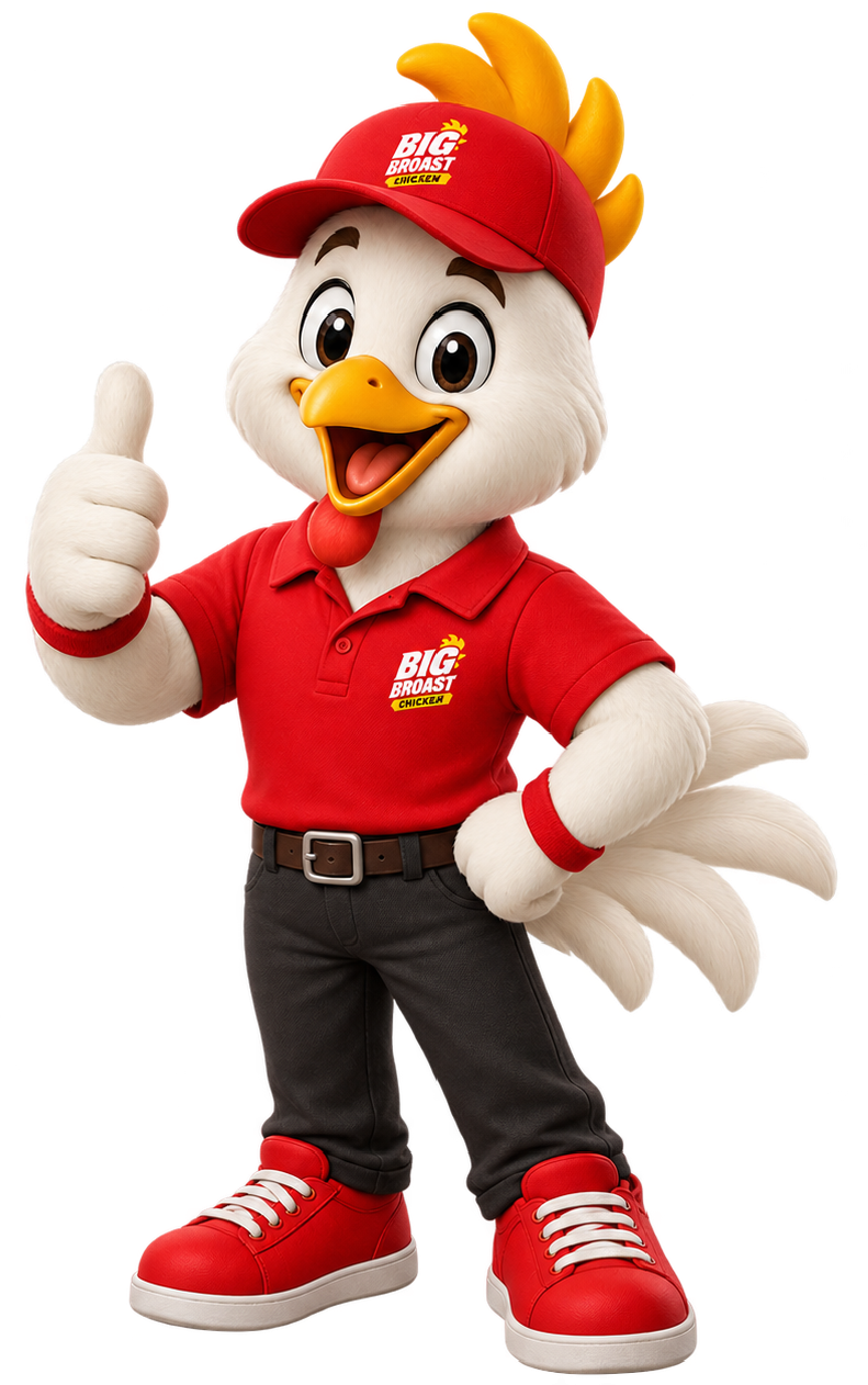 Big Broast chicken mascot character